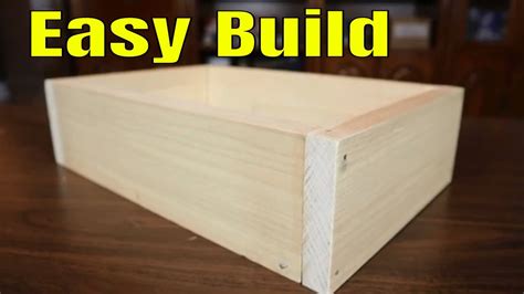 how to build a metal box frame|making a simple wooden box.